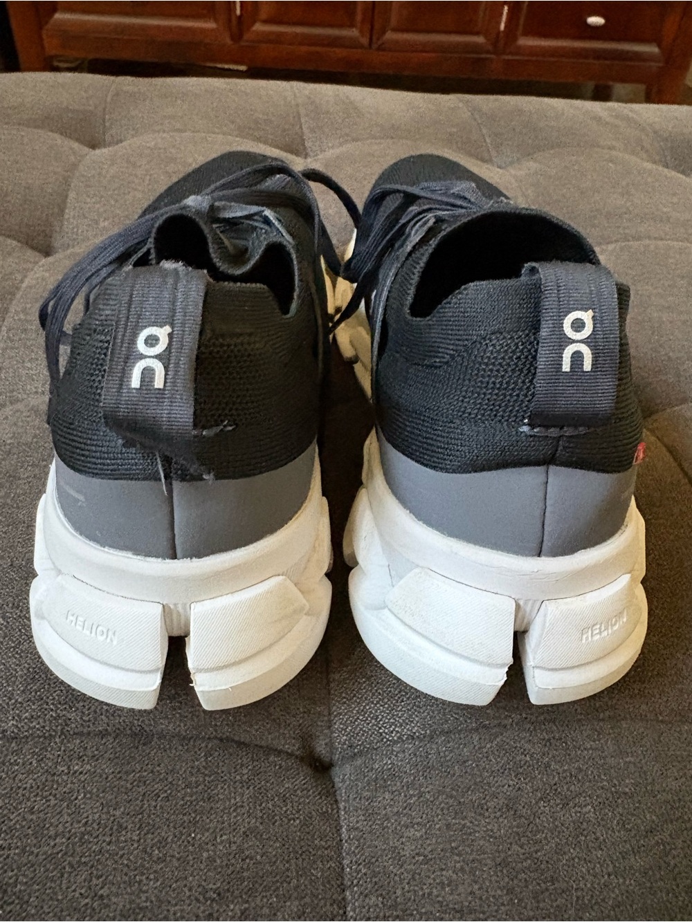 On Running Women’s Black and White Cloudswift Running Shoes - Picture 4 of 9